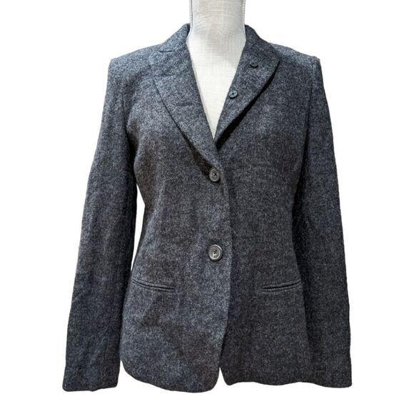 Vince Women's Wool Two Button Blazer Grey Size 8 - Picture 1 of 11